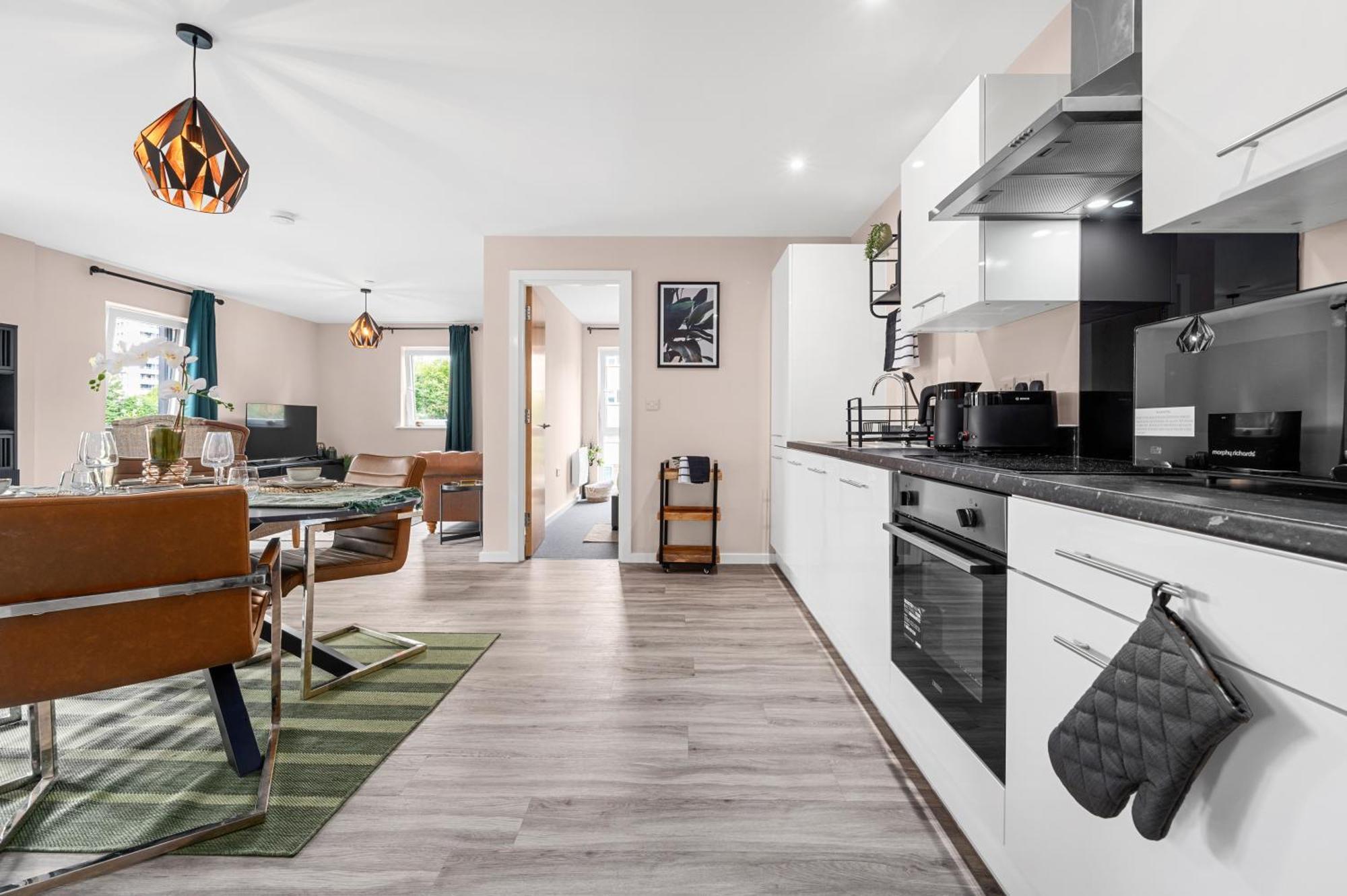 2 Bed Flat Manchester City Bagian luar foto